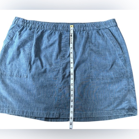 NWOT, Lands' End, Plus Size Skort With Elastic Waistband, 22W, Blue - Picture 7 of 9
